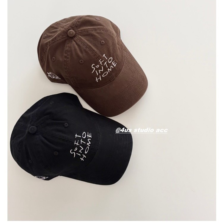 Luo Yuxiao Style Letter Embroidery Baseball Cap for Women, 2026 Spring New Soft-Top Curved Brim Cap for Men, Makes Face Look Smaller