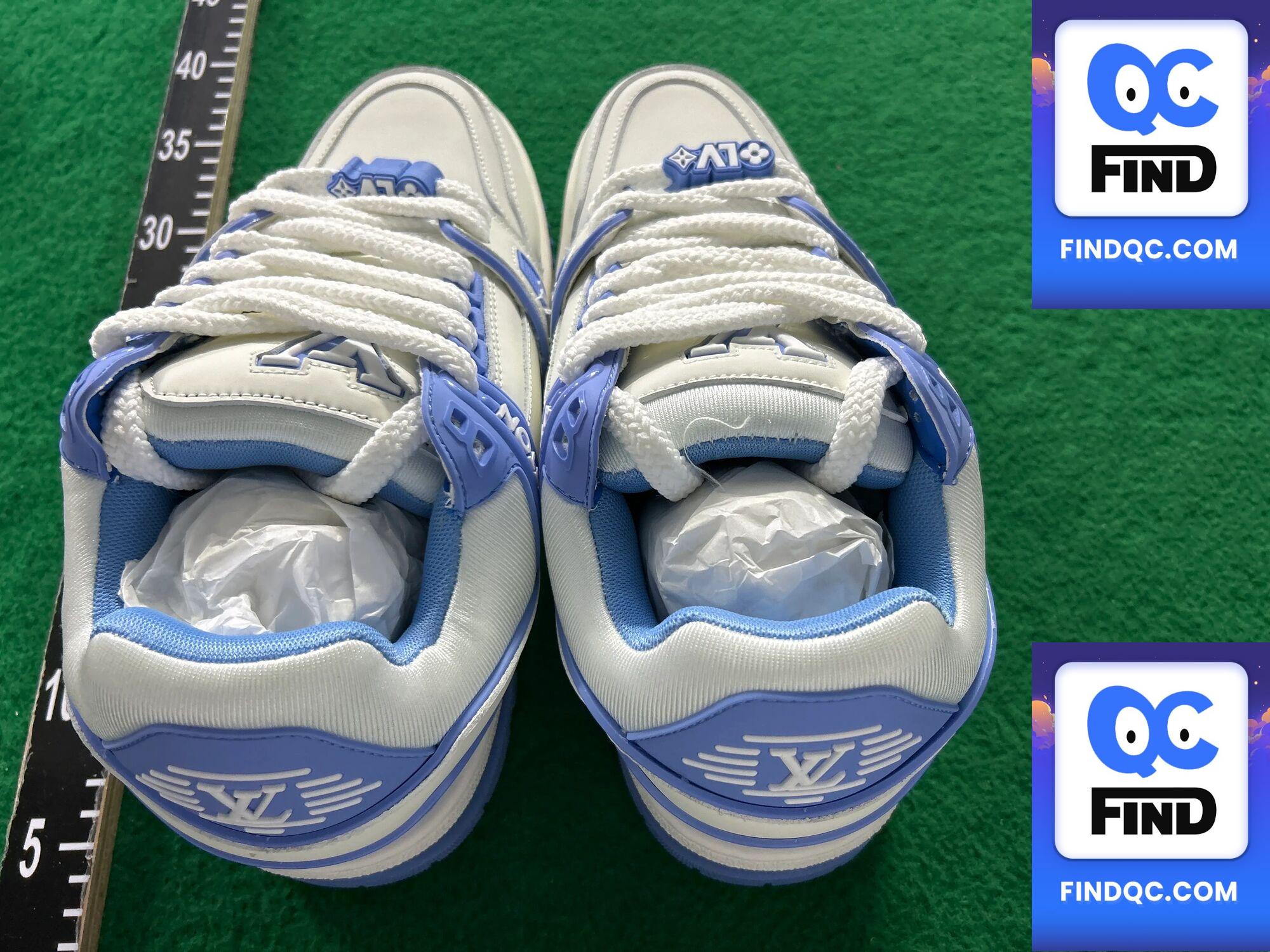 Louis Vuitton Arch Light Sneaker White Blue — zdjęcie QC 2