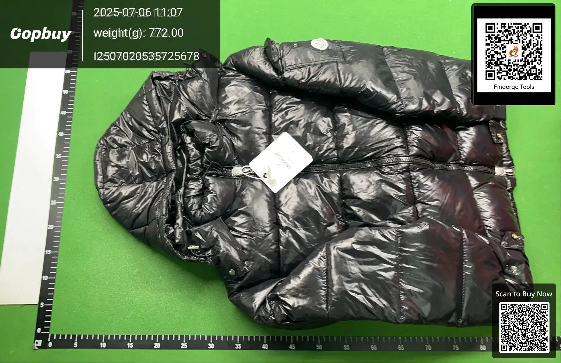 Moncler Hooded Down Jacket Black