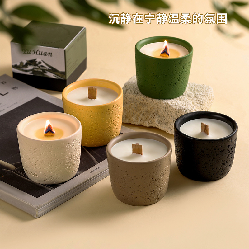 Iceland Tundra Niche High Art Aromatherapy Candle Indoor Incense Wooden Wooden Fragrance Gift Box Birthday Gift