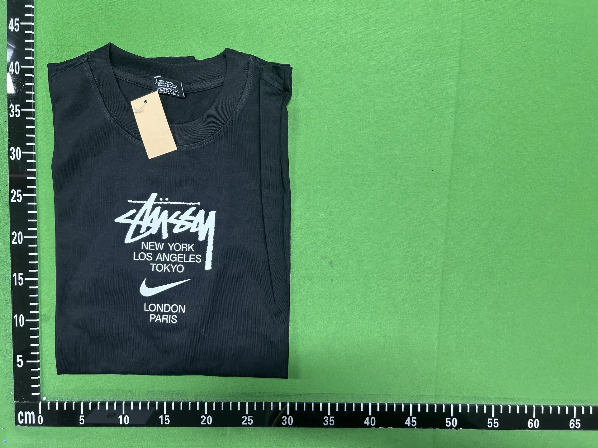 Foreign Trade Quality 2025 New Stussy Short-Sleeved T-Shirt 270g Heavy High-Quality Men's and Women's Batch