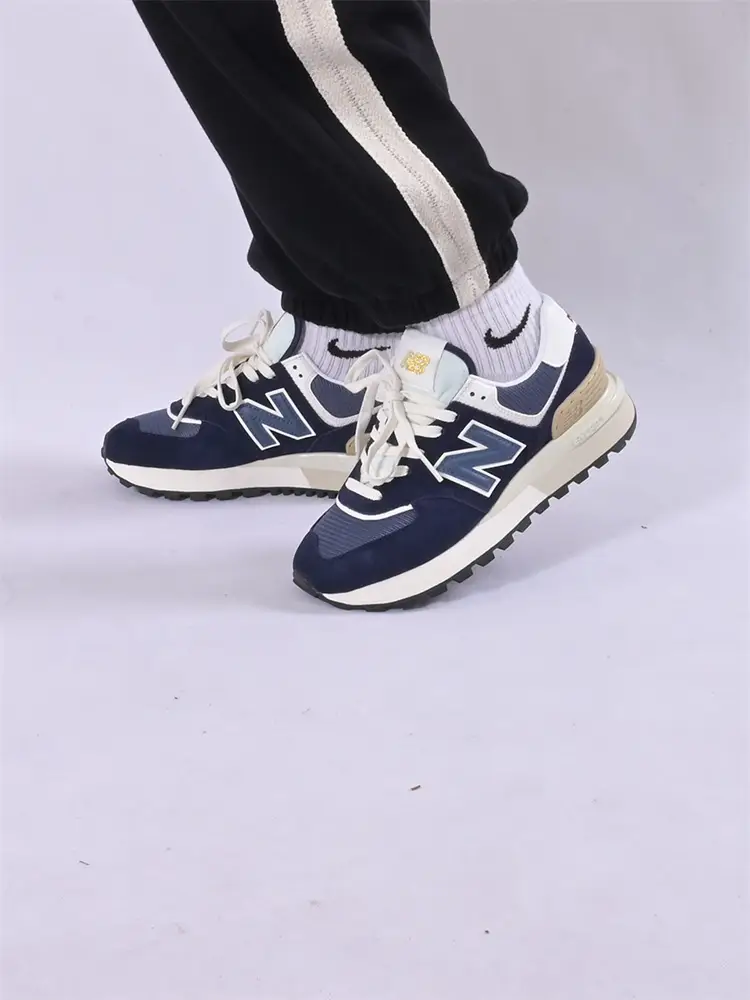 New Balance Nb New arrival 574 Series Couple Retro Navy Blue Casual Shoes Sneakers U574Lgbb