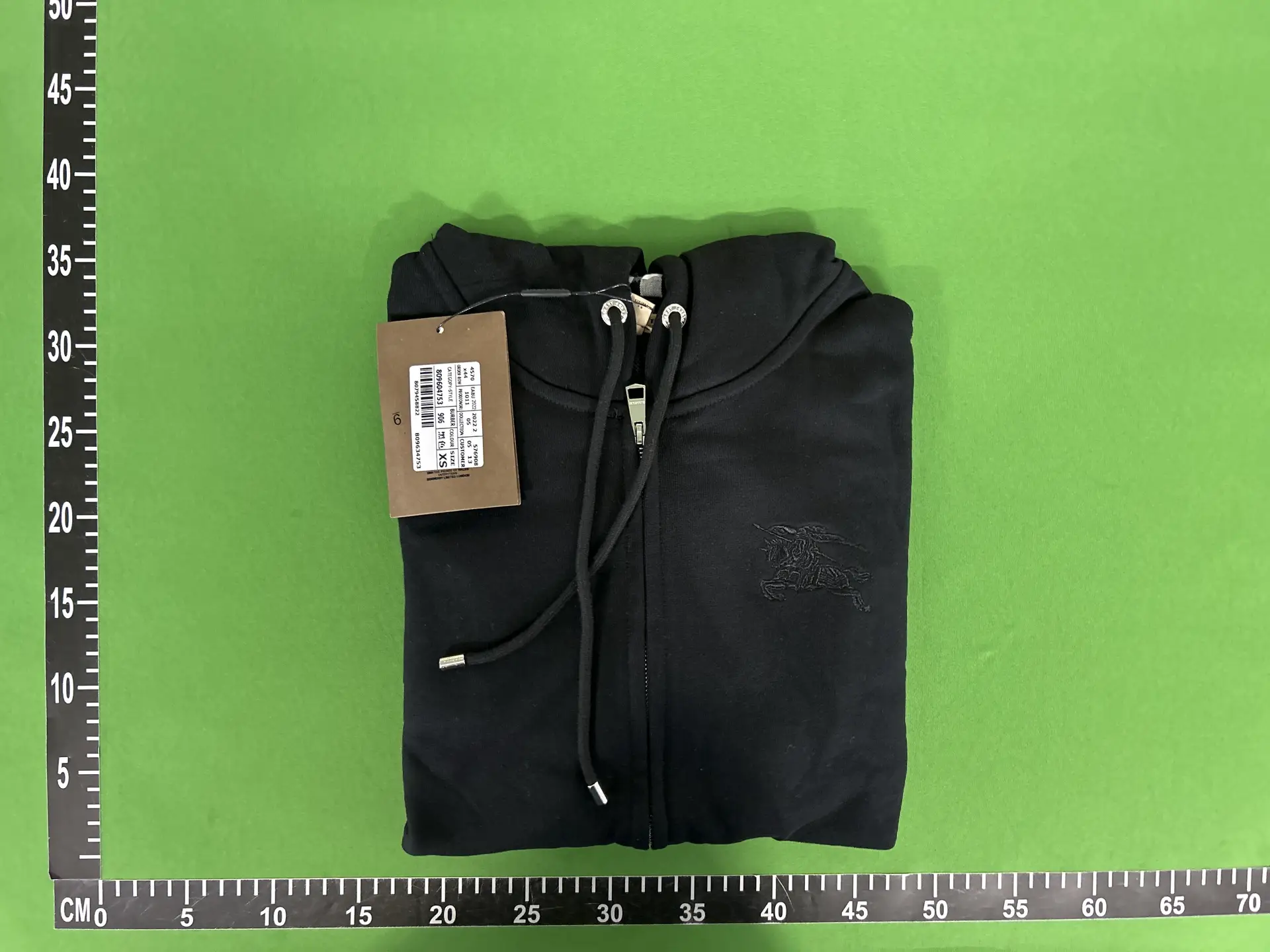 Burberry Zip Hoodie Black