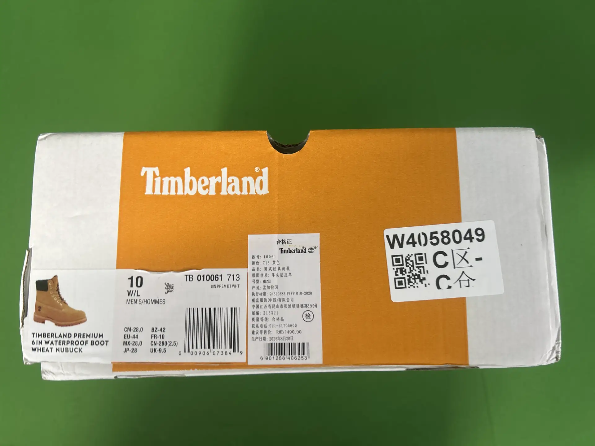 Timberland Premium 6IN Waterproof Boot Wheat Nubuck
