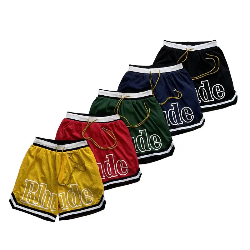 Factory wholesale cross-border tide brand RH letter casual shorts high street basketball five-point net pants a generation of hair