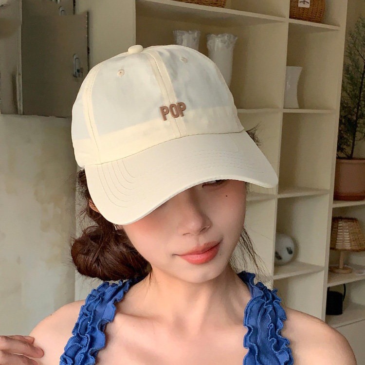 New Style Baseball Cap for Women, Summer Thin Quick-Dry Sunshade Korean Version, Fashionable Trendy Couple's Cap That Makes the Face Look Smaller, Duckbill Cap for Men