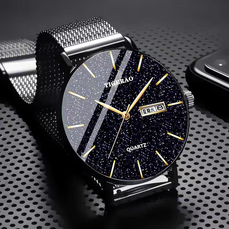 Shake the same star watch men's waterproof double calendar trend non-mechanical watch quartz watch luminous new wholesale