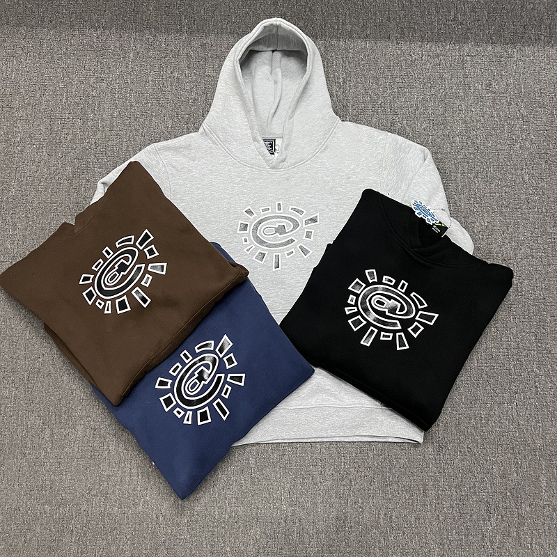 Cross-border alwaydowhatyoushoulddo American fashion brand fleece-lined sweater ADWYSD Sun roll basic
