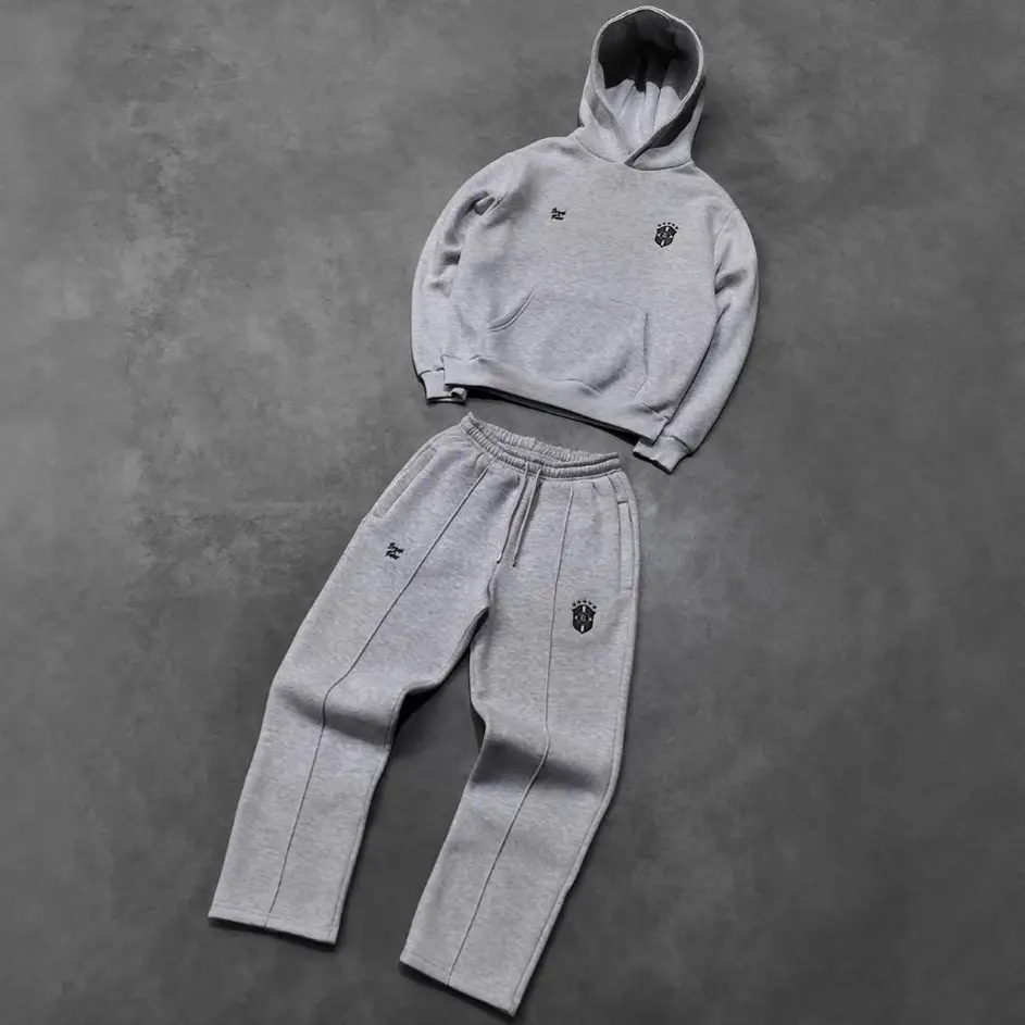 跨境Y2k刺绣运动卫衣卫裤套装街头复古原宿潮流嘻哈运动服男女