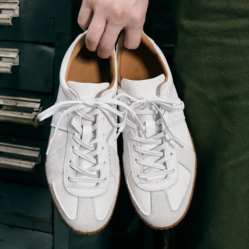 Play·1970S Moral Training Shoes Glutinous Rice Tanned First Layer Cowhide Retro Casual Sports Shoes parka Style