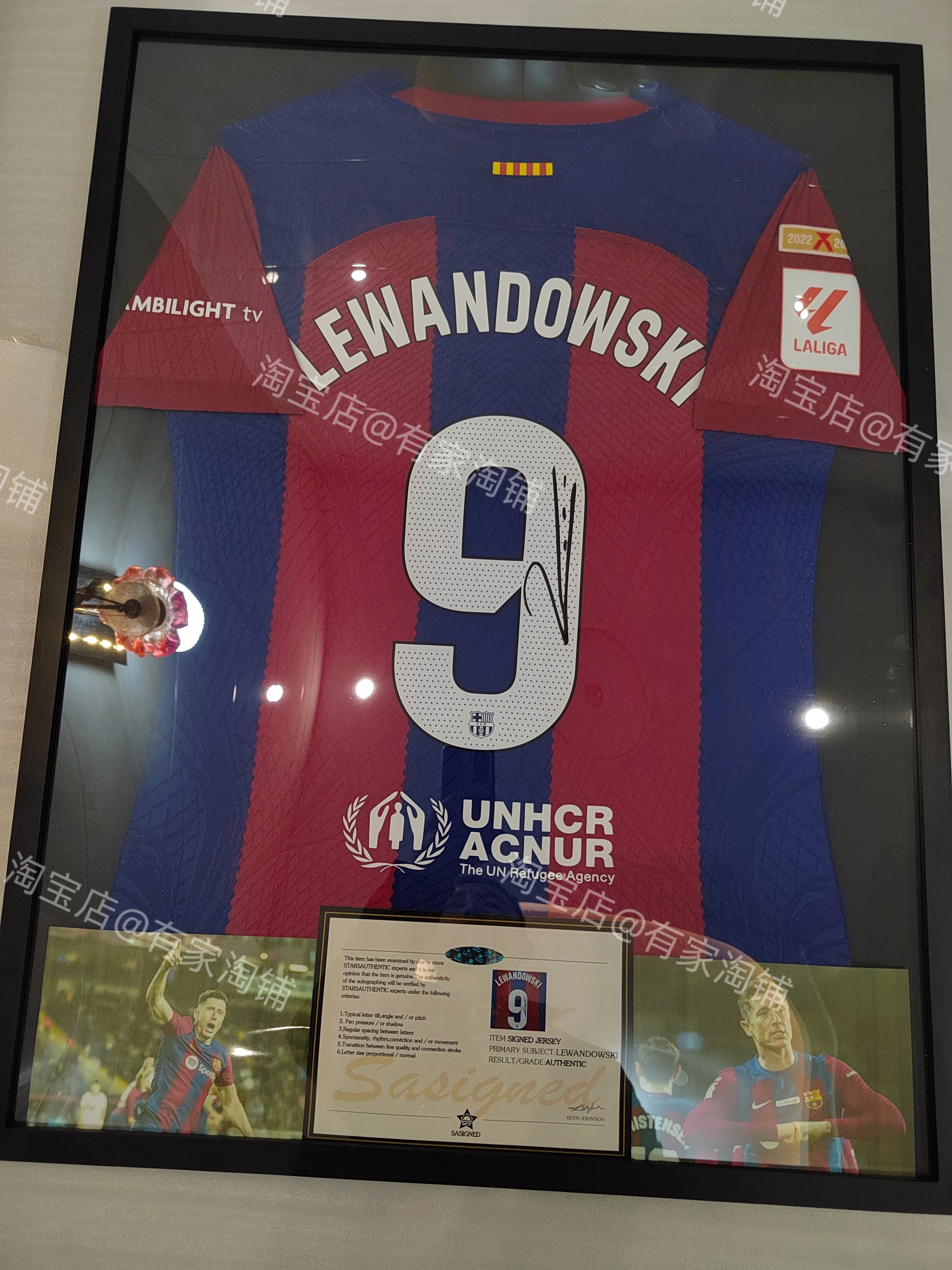 Robert Lewandowski Signed Barcelona Jersey