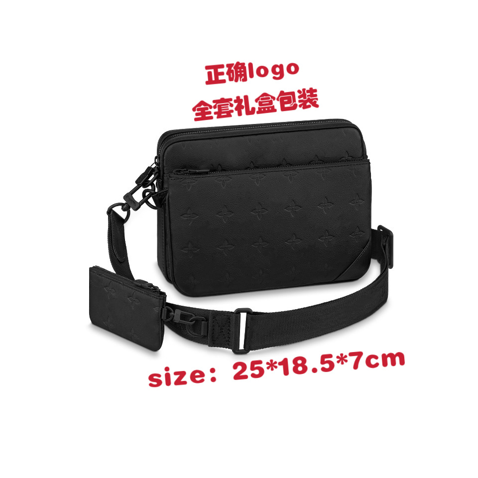 New Men's Bag Black Warrior Three-In-One Bag Shoulder Bag Versatile Crossbody Bag Classic Presbyopic Mother-In-Law Bag Camera Bag