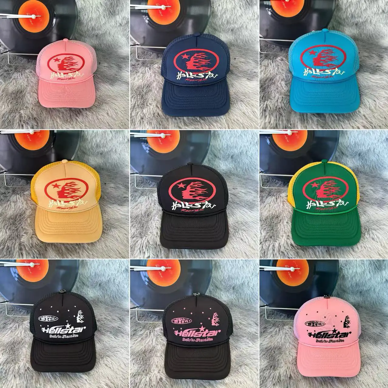 Hellstar H@Llstar Trendy Fashion Baseball Cap Duckbill Cap Casual Versatile Unisex Foreign Trade Factory