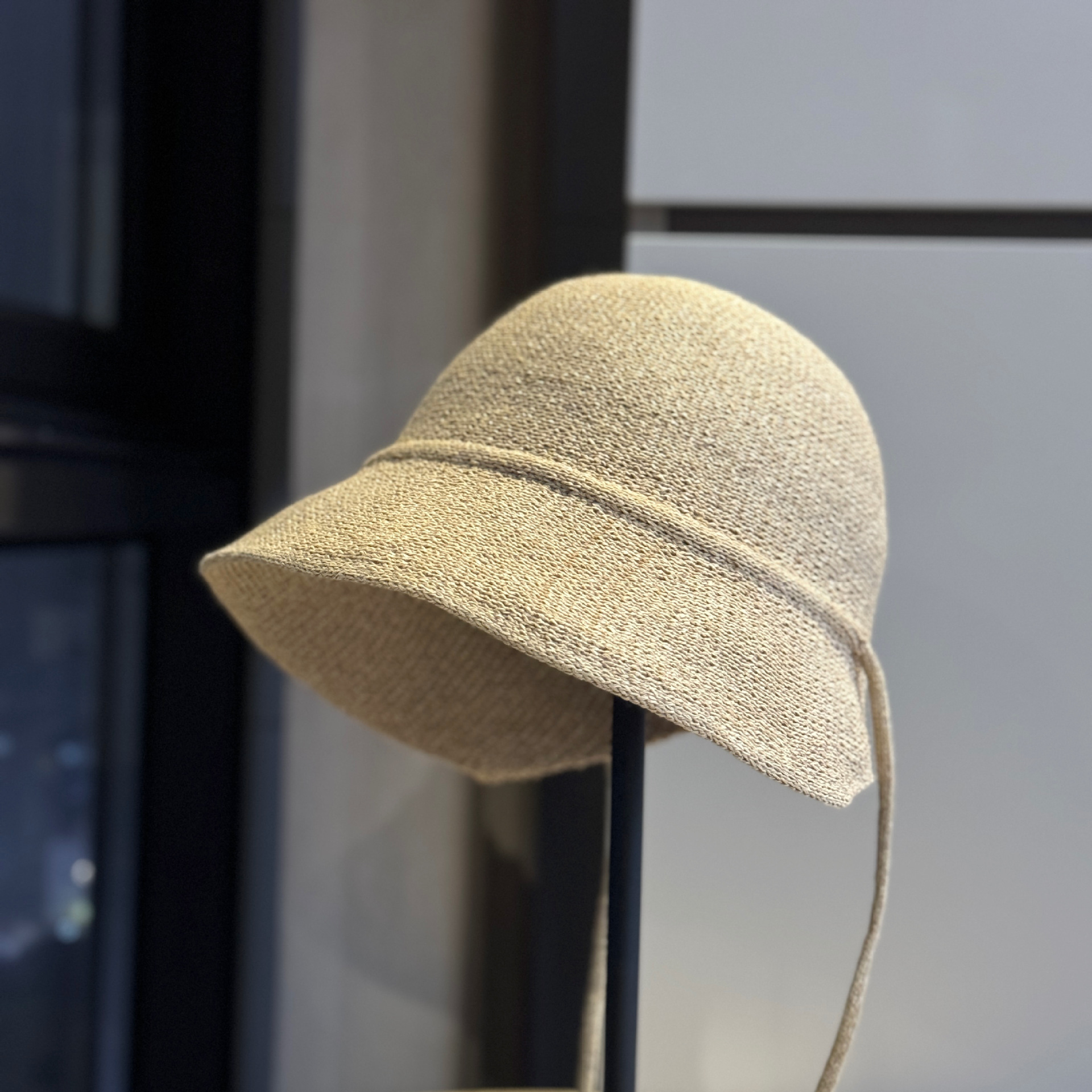 High-Quality Minimalist Style Knitted Bow-Tie Fisherman Hat for Women, New Spring and Summer Versatile Sun Hat That Makes the Face Look Smaller