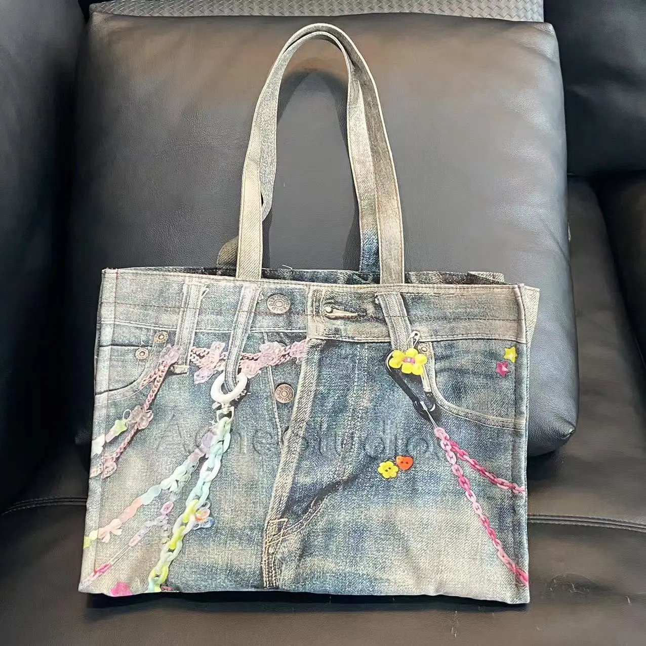 Acne Studios Denim Tote Bag