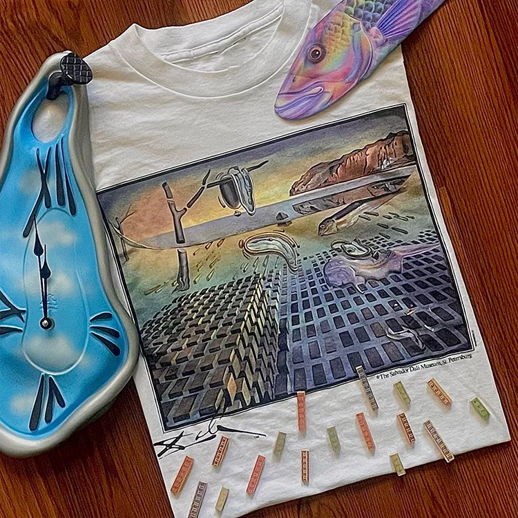 Pure American heavyweight! Audiophile level quality! Abstract realism illustration art, comfortable short sleeved T-shirt