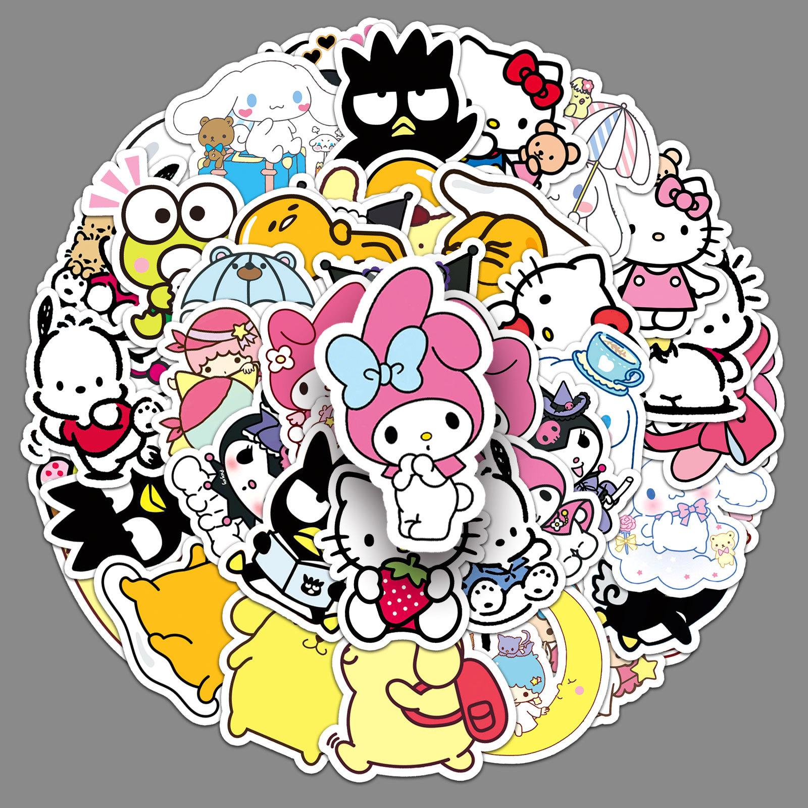 51 cartoon Sanrio cute jade dog melody lazy egg goo card decorative mobile phone shell hand account sticker