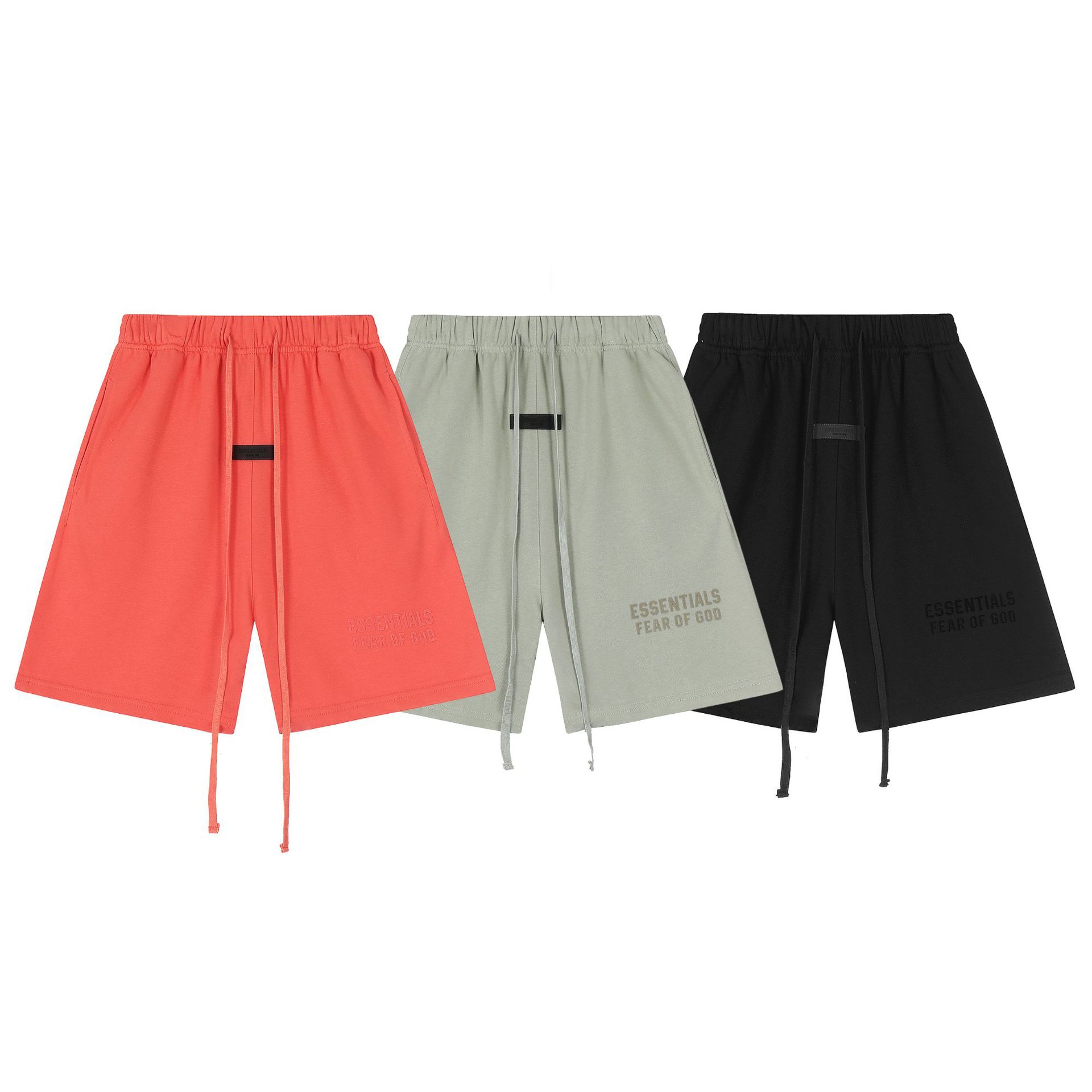 Multi-Line Essentials Cotton Casual Shorts for Men and Women Couples Loose High Street Sports Pants Five-Quarter Pants Trendy