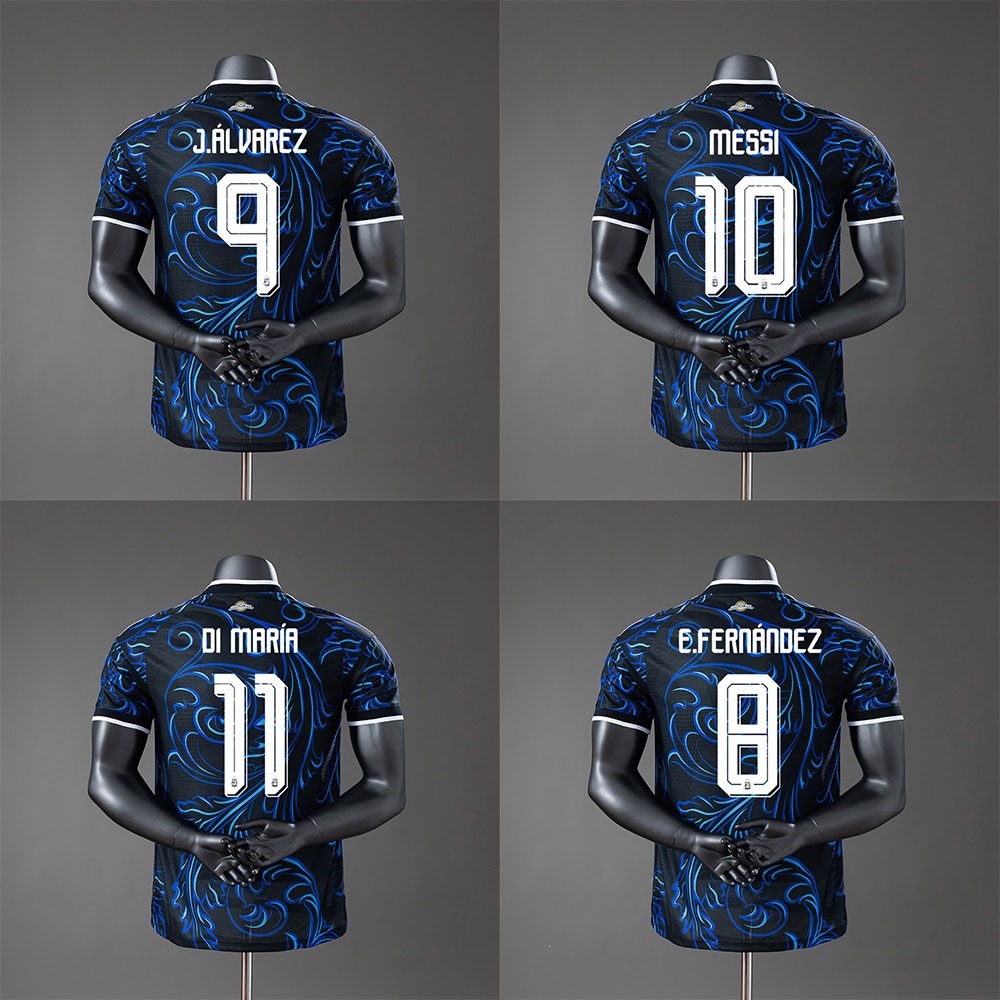 26Th World Cup in the United States, Canada, and Mexico Argentina Away Player Edition Messi/Di Maria/Alvarez Football Jersey Foto QC de 1688 na Qualit.ly