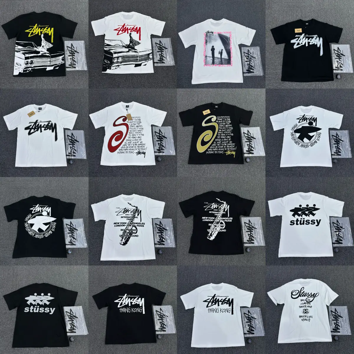 Long-Term Cross-Border 2025 New Men's and Women's Short-Sleeved T-Shirts Summer Men's Loose 230g Heavy Screen-Printed T-Shirts