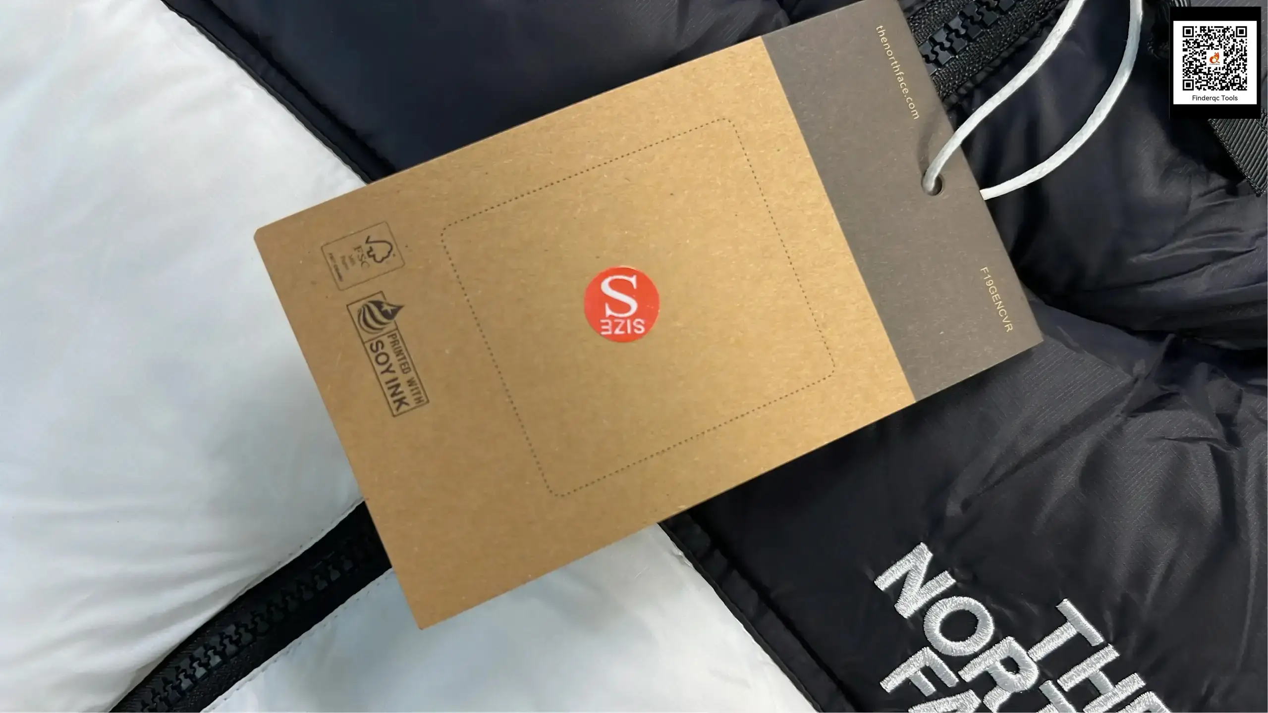 The North Face Puffer Jacket Black White