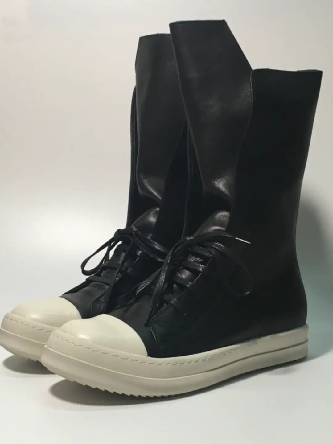 2025 Ro Fabled European and American Trendy Mid-Calf Boots, Martin Boots, Men's Boots, Genuine Leather High Street Boots, Women's Boots