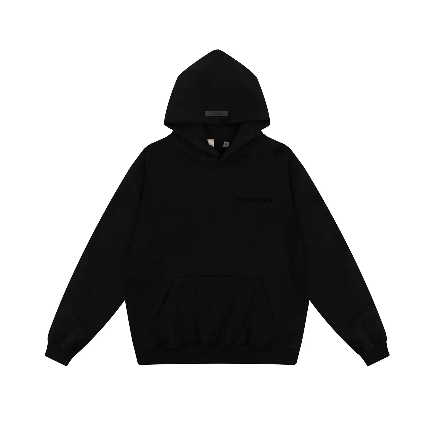 Fog Double-Line American Vintage Letter Print Hooded Sweatshirt for Men and Women, Loose Terry Long-Sleeve Pullover Top Trendy