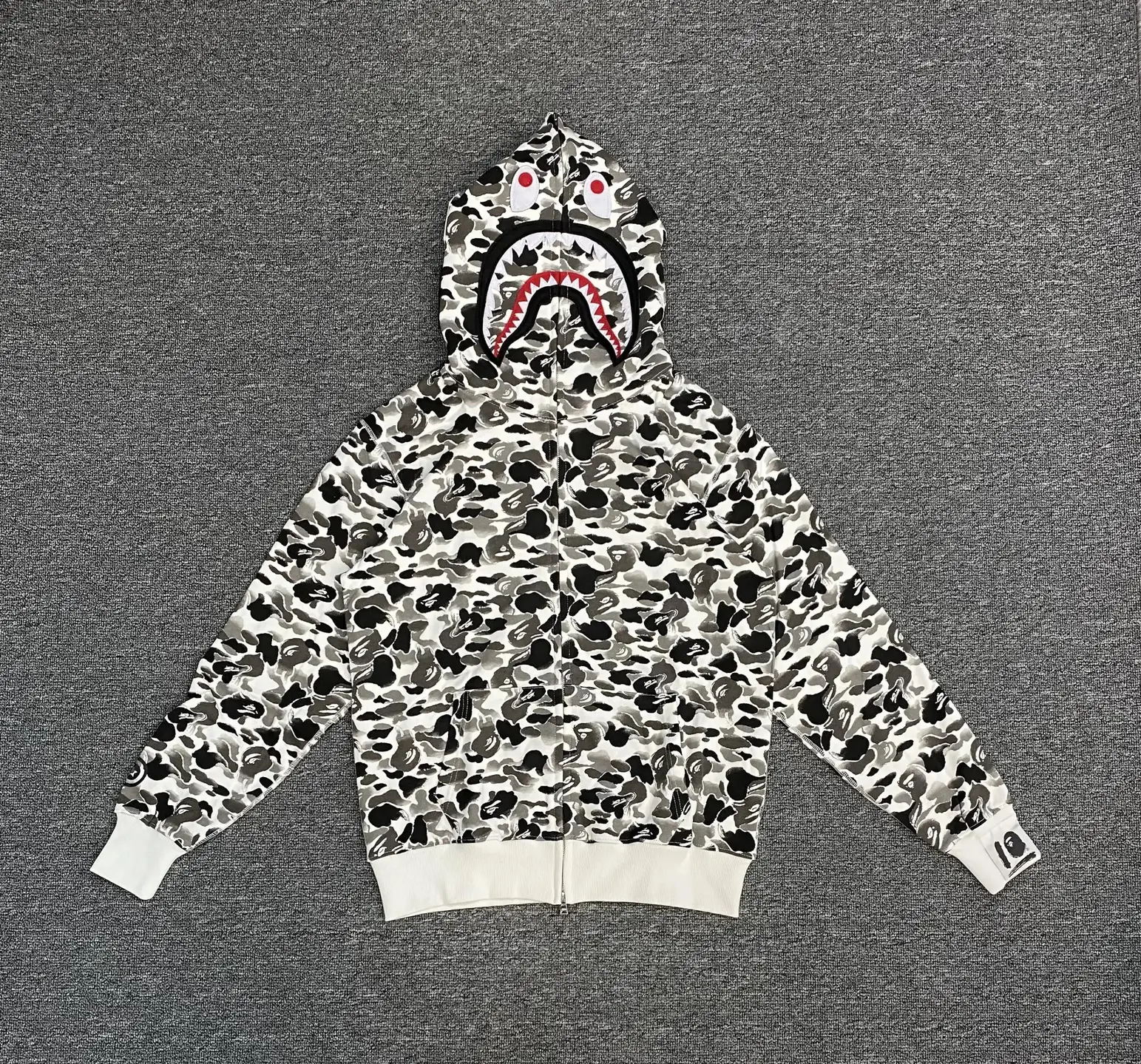 089#Single Hat Full Zipper Hoodie