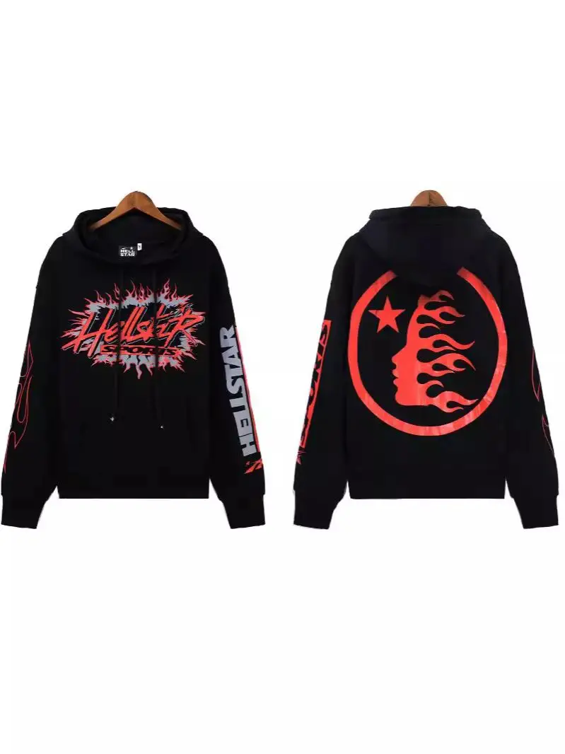Niche vintage distressed loose men's and women's hooded sweater collection