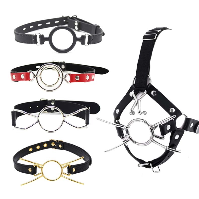 Silicone Gag Ball Mouth Plug Mouth Restraint Dog  Forced Deep Throat Mouth Gag O-Ring Open Mouth Holy Water Device Erotic Sm Toys