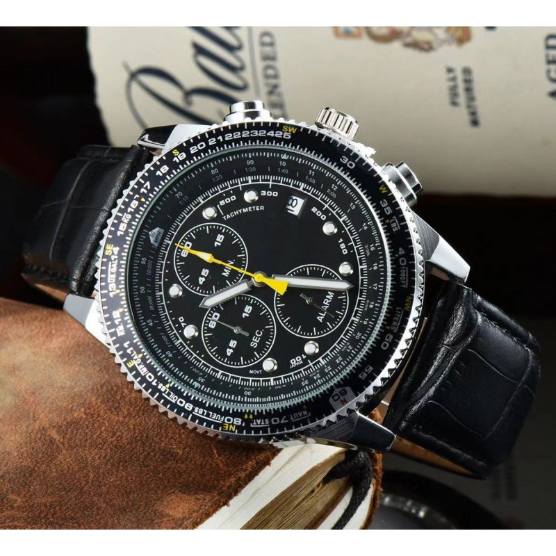 2021 cross-border domestic business black pin buckle ordinary men's round quartz leisure pointer manufacturers supply