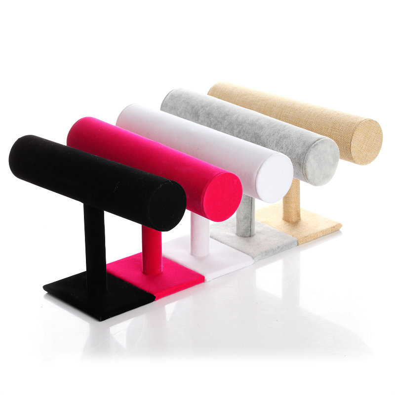 Single-layer flannelette bracelet rack jewelry display stand watch display stand bracelet head flower head hoop jewelry store countertop shelf QC-foto från 1688 på Qualit.ly