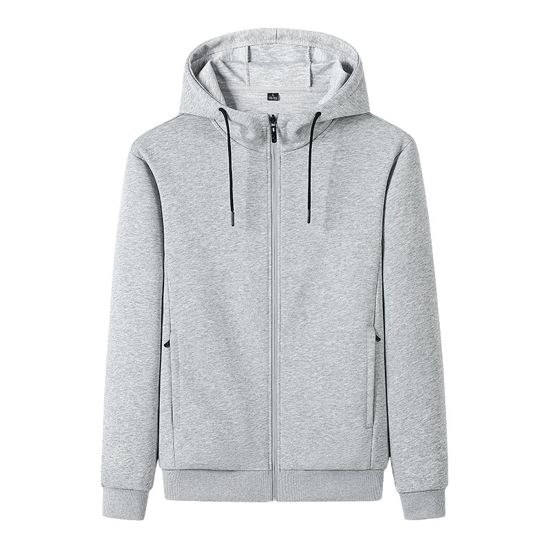 Hooded Sweatshirt for Men, Spring New Cotton Cardigan, Casual Sports Jacket, Fashionable and Versatile Quality Single-Layer Clothing for Men