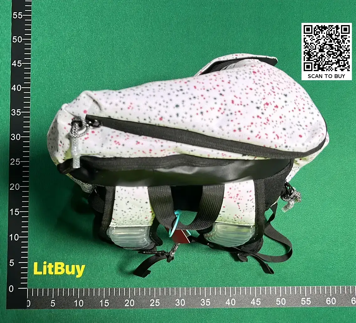 Mini backpack white speckled