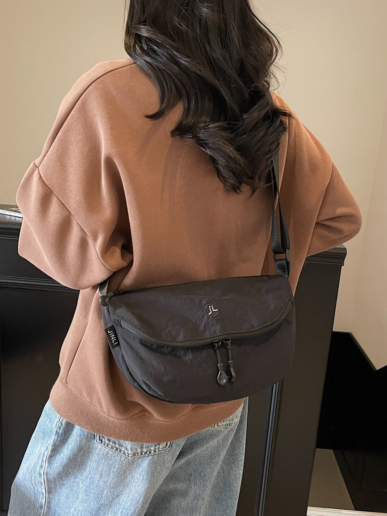 New Nylon Cloth Commuter Crossbody Bag Japanese Style Simple All-match Shoulder Bag Travel Lightweight Large Capacity Chest Bag