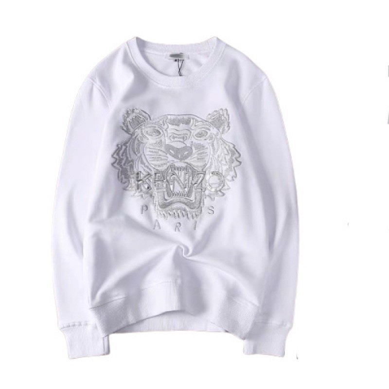 2026 Cross-Border Autumn and Winter New Style Xiansan Tiger Head Logo Heat Transfer Fleece-Lined Customer Purchase Unisex Crewneck Sweatshirt