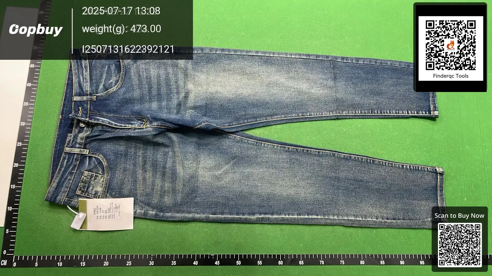Jeans Men's Blue New Spring and Autumn Trendy Brand Slim-fit Slimming Embroidered Stretch Casual High-end Trendy Pants
