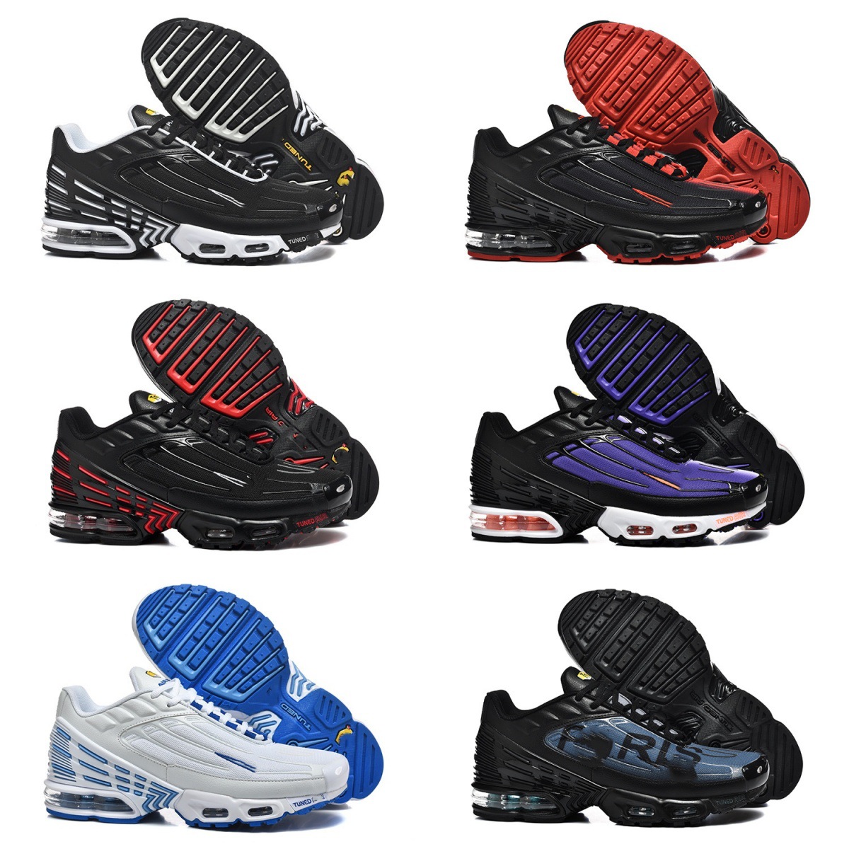 Half-Size Max Plis Tn3 Generation Air Cushion Large Size Running Shoes for Men and Women, Fashionable Outdoor Running Student Shoes Wholesale