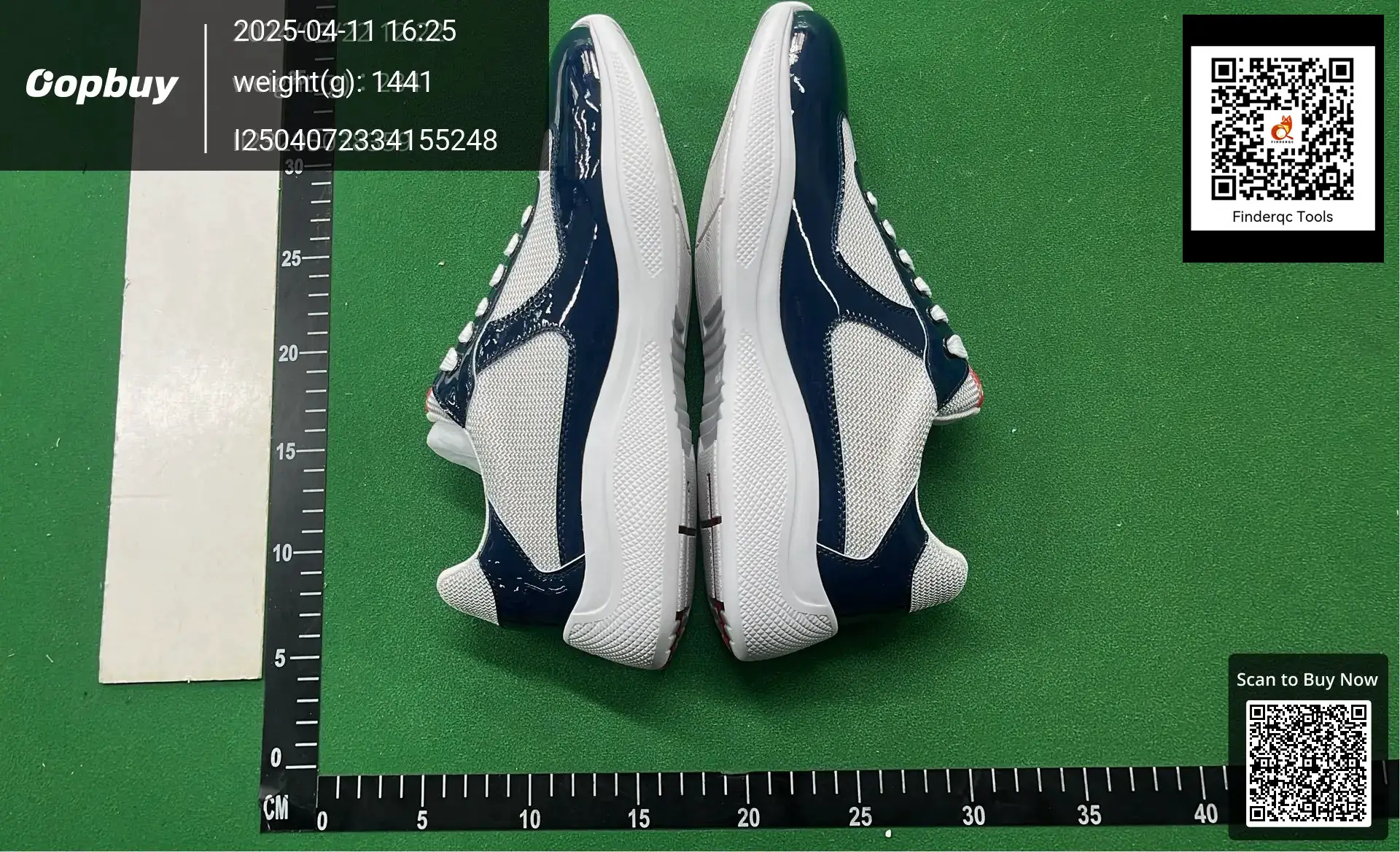 Prada America's Cup Sneakers White Navy