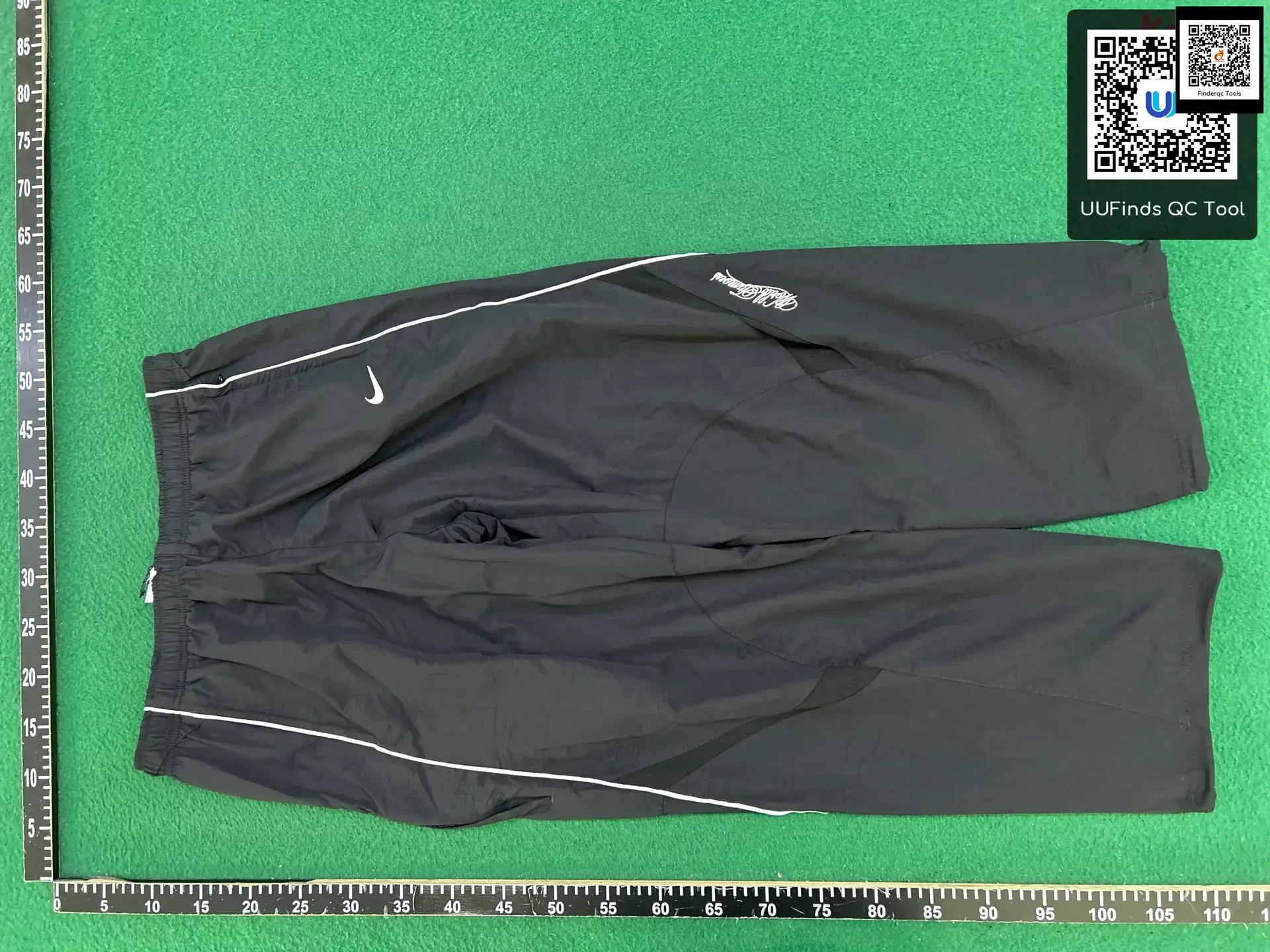 Nike Black White Trim Windbreaker Pants
