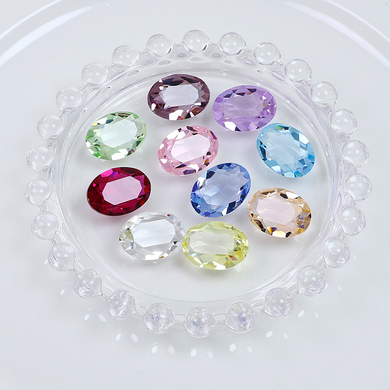 Dongzhou Crystal 12*8 Transparent Pigeon Egg Pointed Bottom Diamond High Quality Transparent High Quality K9 Glass Diamond DIY Nail Art Jewelry
