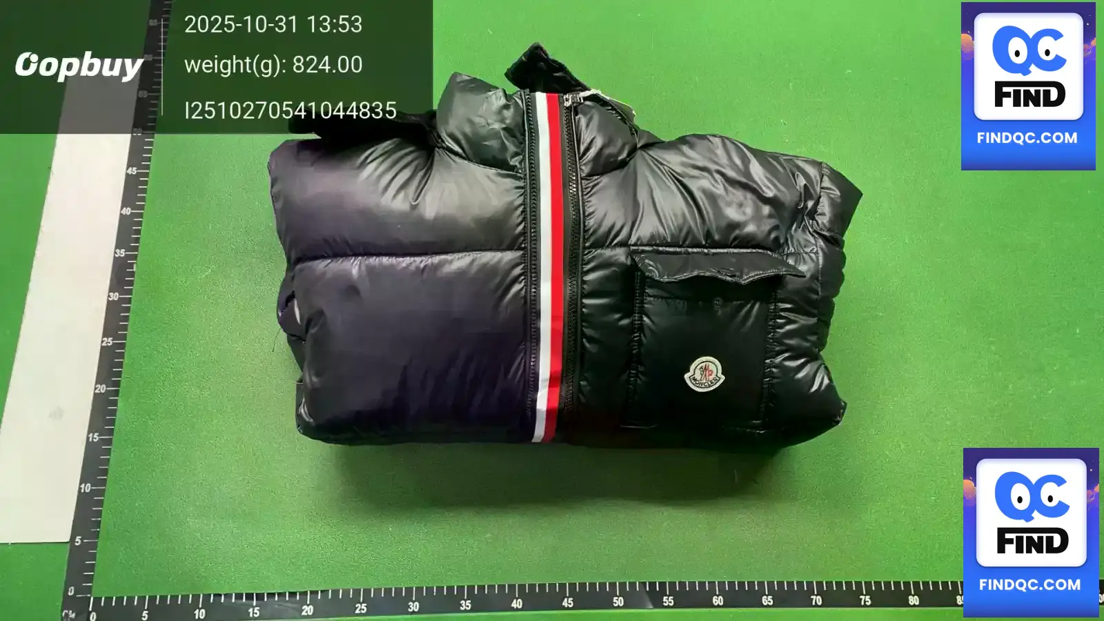 Moncler down jacket black