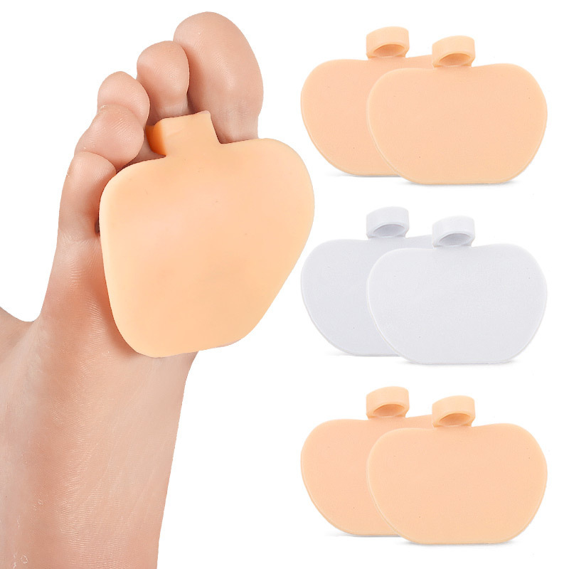 Gel apple forefoot insole split toe support sebs insole soft high heels forefoot in stock white