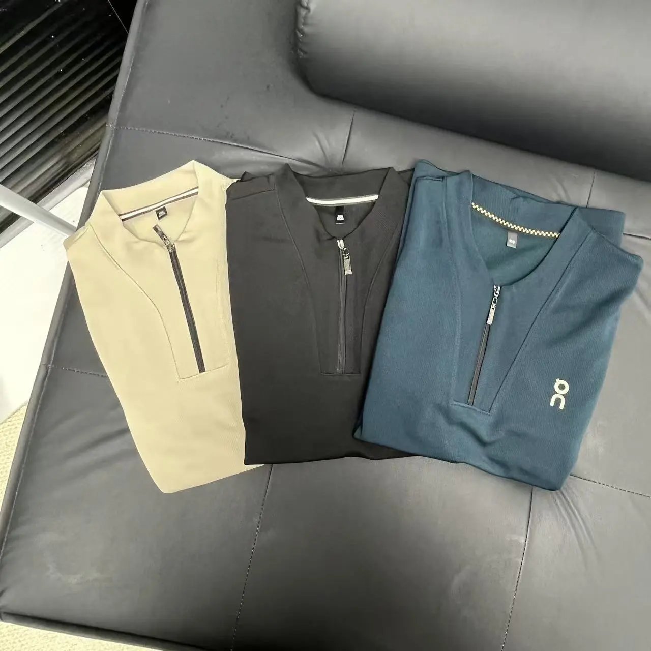 on Zip Neck Shirts