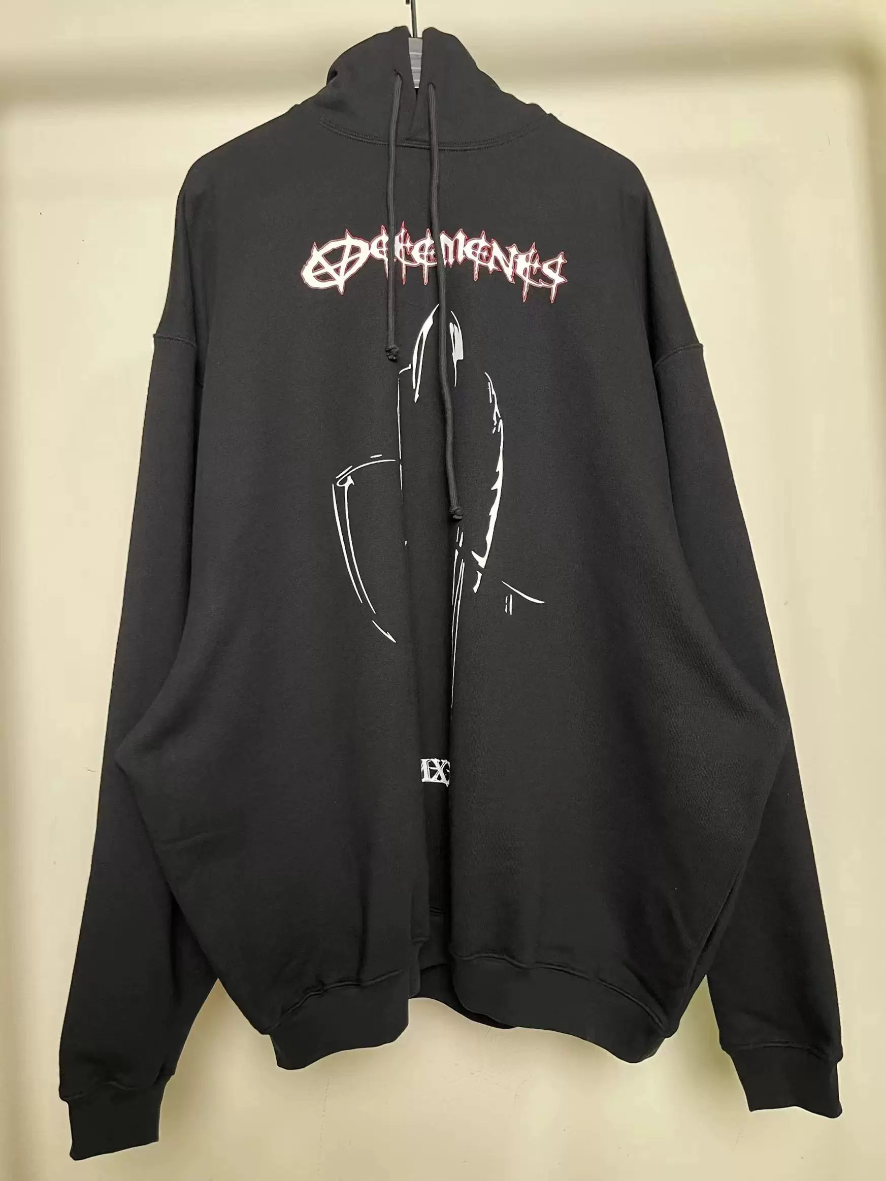 In Stock Ietements Mmxxv Grim Reaper Scythe Black Unisex Extra Large Os Heavyweight Hoodie Sweatshirt