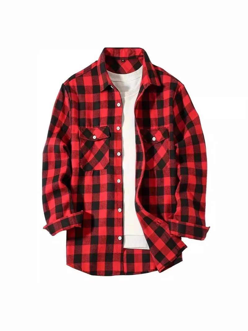 Amazon Border Foreign Trade Plaid Hooded Shirt Foto QC de WEIDIAN na Qualit.ly