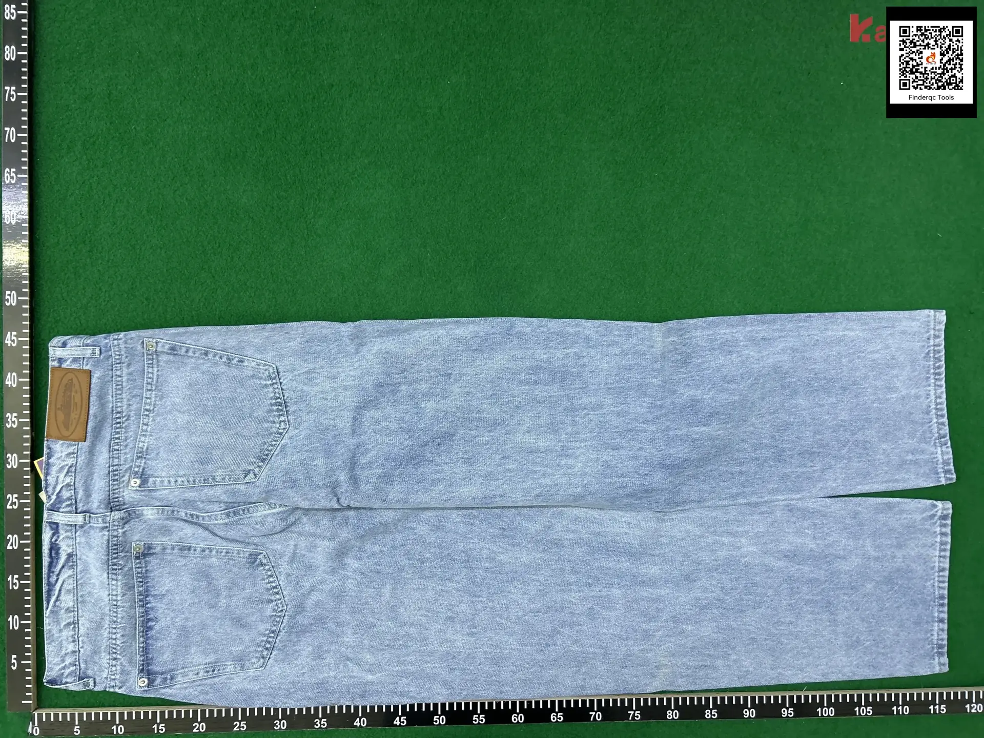 Corteiz American Hip-Hop Alcatraz Printed Blue Jeans Men's 2025 New Trendy Loose Straight Pants