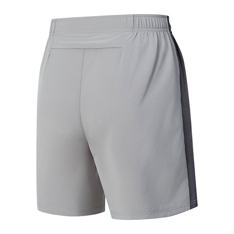New Style Back Pocket Shorts for Men, Quick-Dry Casual Color-Blocked Plus-Size Ice Silk Beach Shorts, Summer Loose Pants