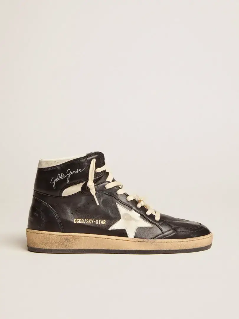 Golden Goose Sky-Star High-Top Sneakers