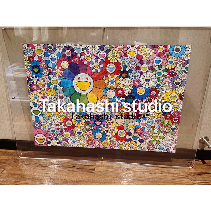 In stock super large Murakami Takashi puzzle frame three-layer acrylic frame art exhibition acrylic puzzle frame art frame free shipping